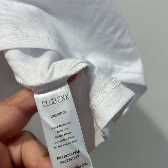 Club Exx Straight to bed white muscle tank women’s small new w tags - Picture 4 of 5